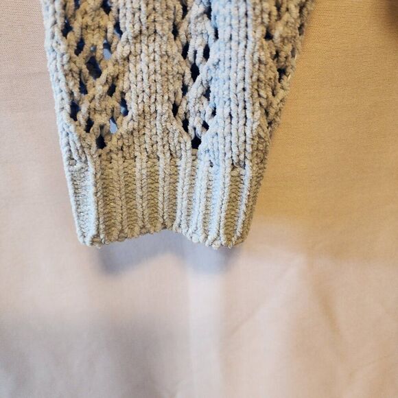 ANGEL KISS BLUE FLORAL SWEATER, LONG SLEEVE, SIZE SMALL, PULLOVER - Picture 5 of 9